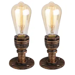 1/2 PCS Vintage Industrial Water Pipe Ceiling Light Ceiling Lighting plafonnier LED E27 Fixture for Living Room Bar Bedside Lamp