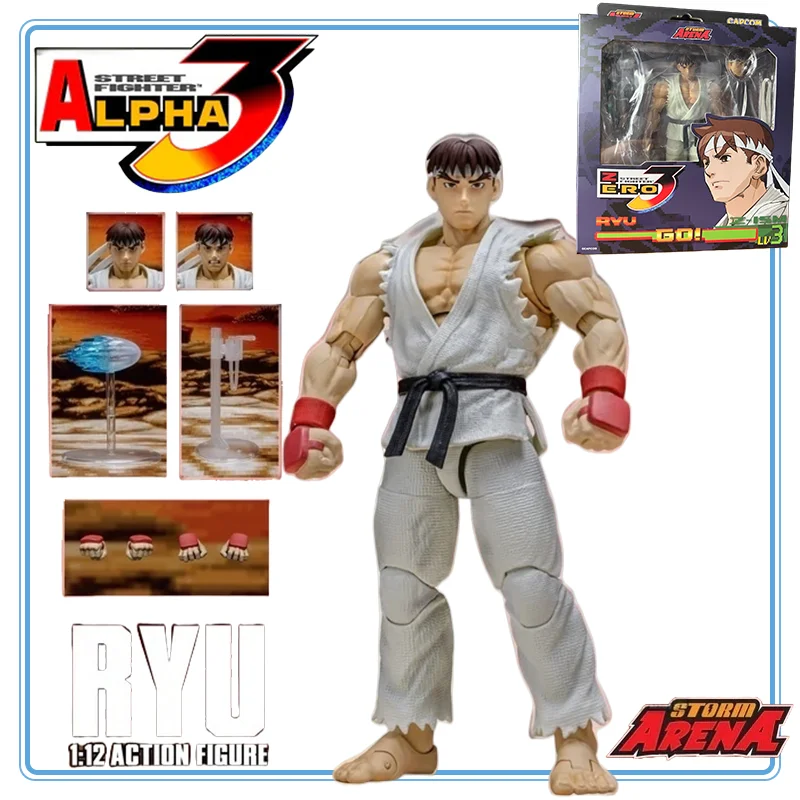 

【100 подлинных】В наличии STORM ARENA 1/12 Series Street Fighter Zero 3 Series RYU, экшн-фигурка, гаражный комплект, аниме, мультяшные подарки, игрушка