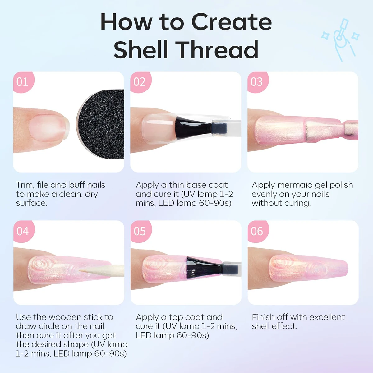 6色マグネットキャッツアイジェルネイルポリッシュセット ピンクUV LEDソークオフジェルヴァーニッシュ クリスタルキャッツアイジェルラッカー ディスプレイ付き