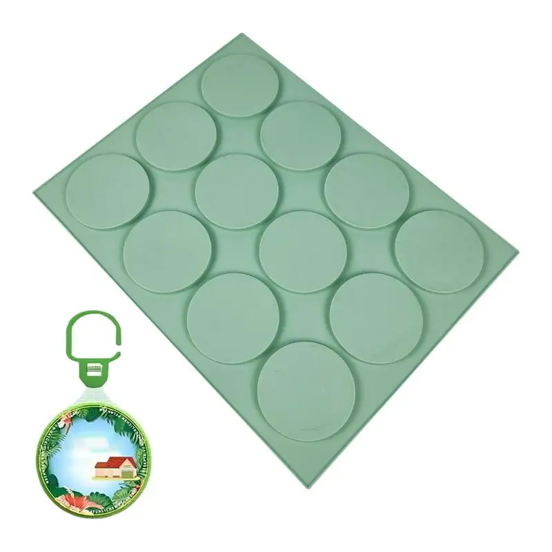

Shower Steamer Molds 12 Holes Lotion Bar Mold Plaster Making Tray Reusable Decorative Homemade Craft For Wax Bath Bombs Daily
