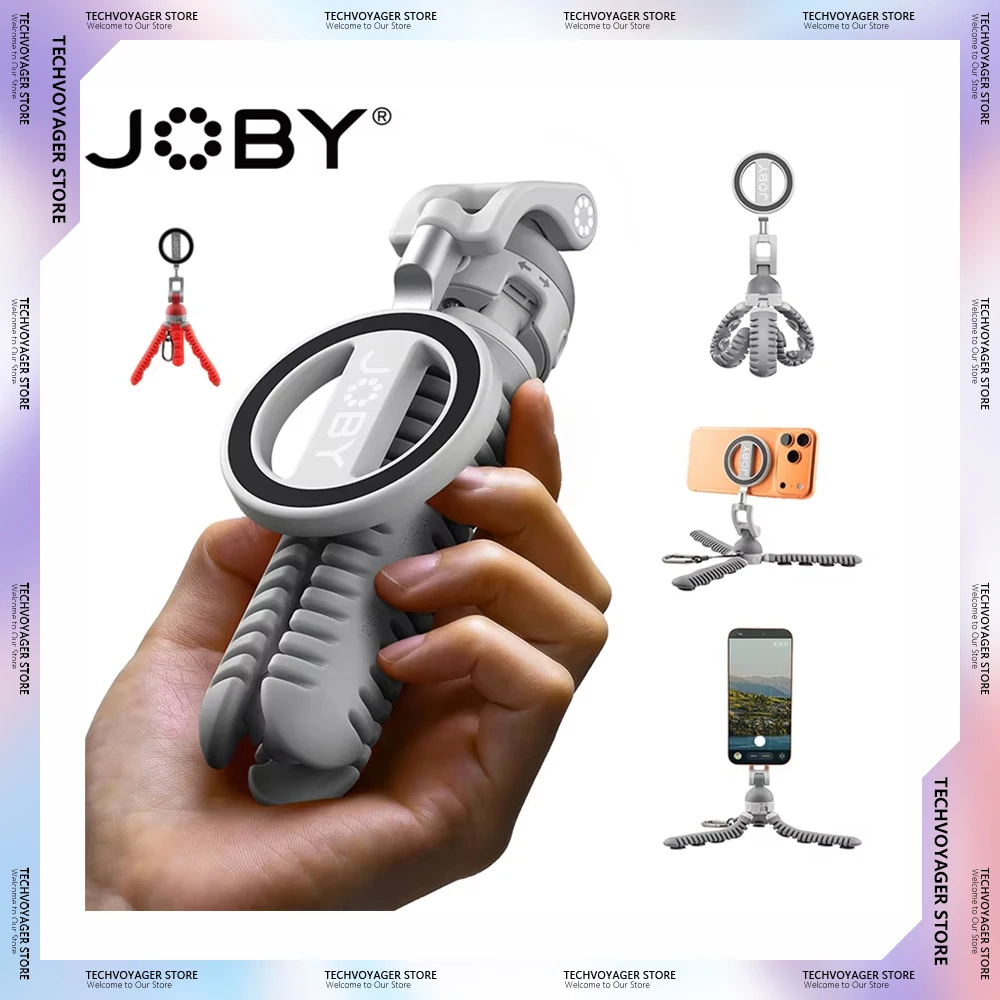 

JOBY Zoubi PZ01 Octopus Suction Cup Mobile Phone Bracket MagSafe Magnetic Selfie Stick Outdoor Live Broadcast Portable Bracket