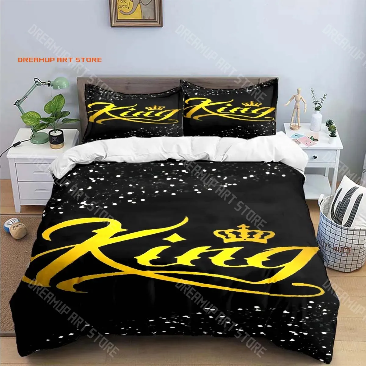 2026 Hot Sale Fashion King Queen Bedding Set Single Twin Full King Size Cute Animals Bed Linen Adults Teens Bedroom Luxury Gift