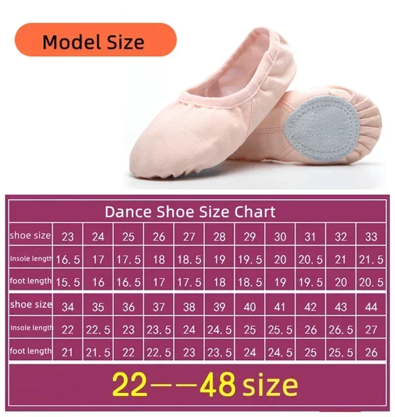 Girls\' Pointed Shoes Dance Slippers High-Quality Canvas Soft Ballet Dance Practice Shoes Children\'s Gymnastics Shoes