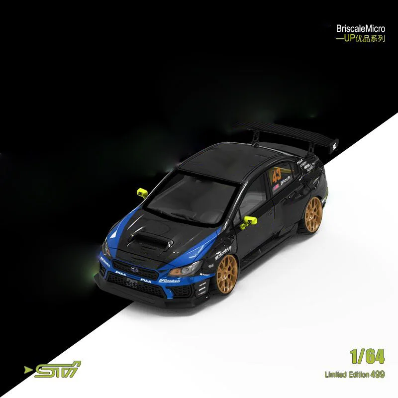 

BriscaleMicro Up BSC 1:64 Impreza STI WRC06 Ken Block Diecast Model Car