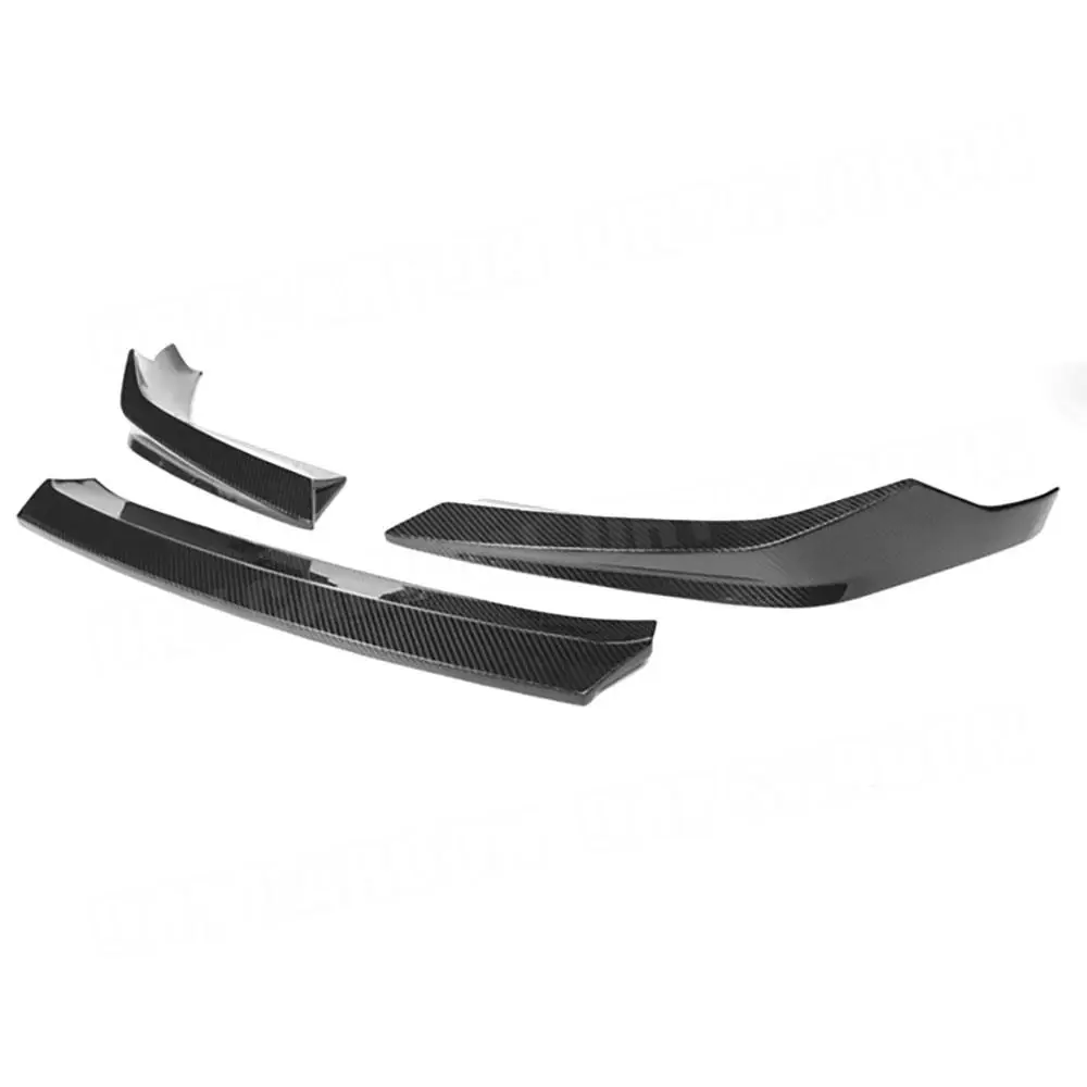 Dry Carbon Fiber 3Pcs Front Bumper Lip Spoiler for BMW 5 Series F90 M5 2021+ Bumper Chin Shovel Add on Style Car Accessories  