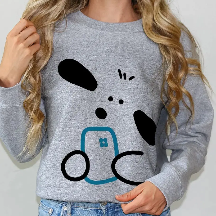 

Cute Minimalist Puppy Sweatshirt Retro Vintage Graphic Hoodies Y2K Casual Daily Wear Versatile Stylish Casual Daily Pullover