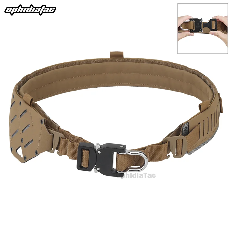 OPHIDIAN ARC Hunting MOLLE Belt 2-layer Quick Release Metal Buckle Combat Belt Lightweight Men Gear Belt