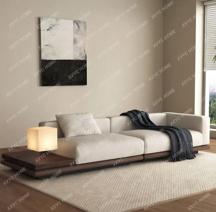 Modern simple hotel lobby sofa L-shaped corner sofa Sales office Homestay model room Living room Reception sofa