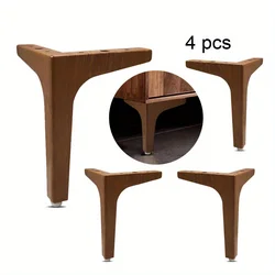 Patas de Metal para muebles de armario, patas de repuesto para sofá, librería, aparador, 4 piezas