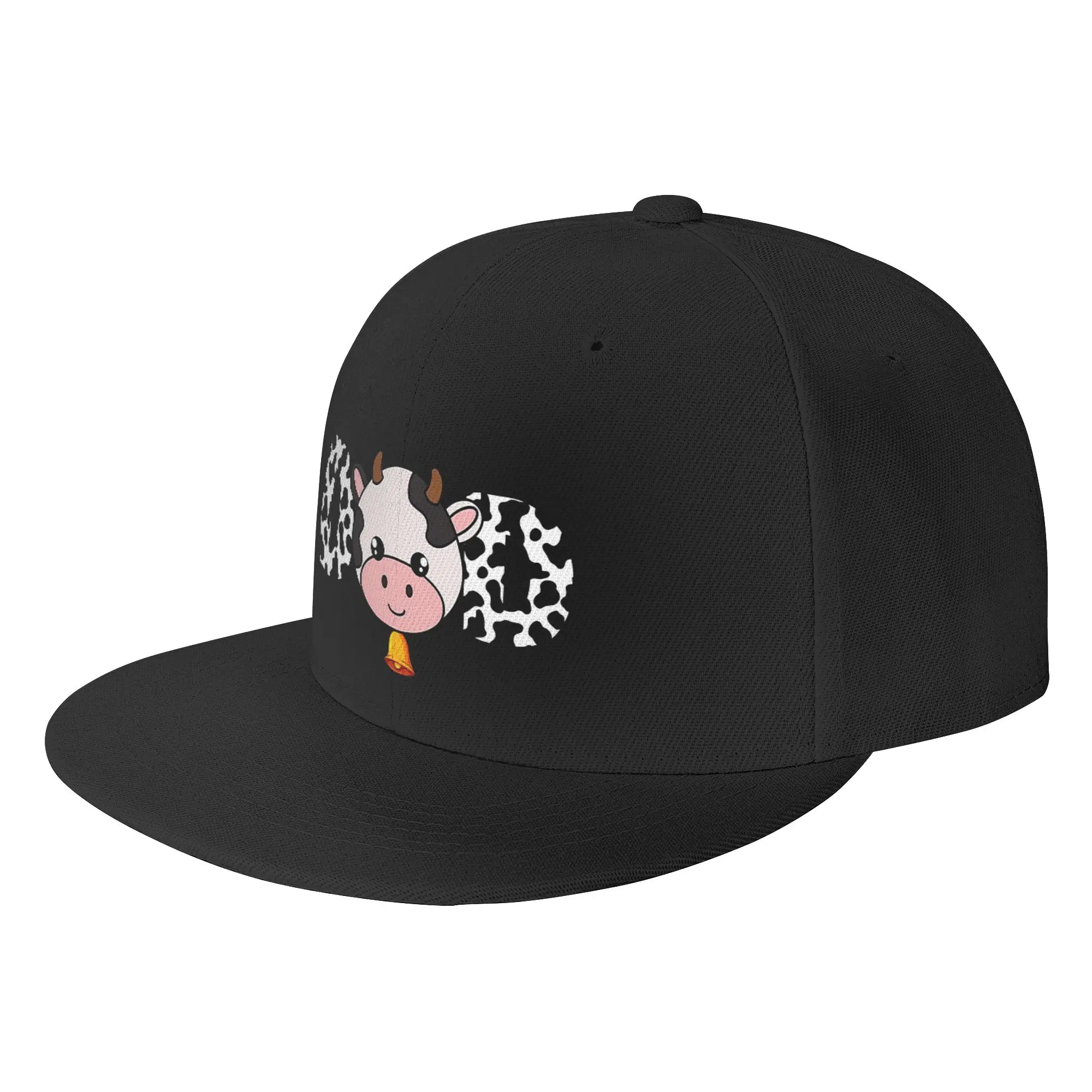 Casquette de baseball en polyester unisexe, chapeau de famille, pare-soleil, dessin animé, vache, papa, pères, fête des pères, hip-hop, plat, adulte, décontracté, quatre saisons