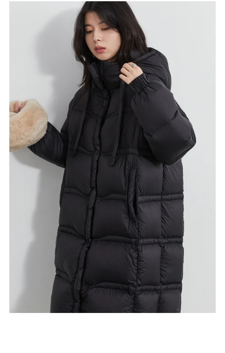 CHIC VEN Women Long Down Coats Solid Loose Casual 95 White Duck Down Jacket Thick Warm Female Outerwear Autumn Winter 2025