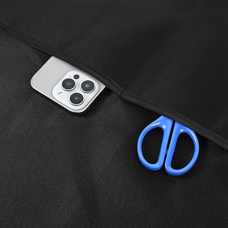 Delantal sin mangas de 1 pieza: mezcla de algodón, resistente al agua, fácil de limpiar para cocina/hornear