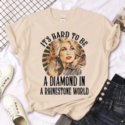 Dolly Parton t shirt women manga graphic streetwear top girl 2000s clothing