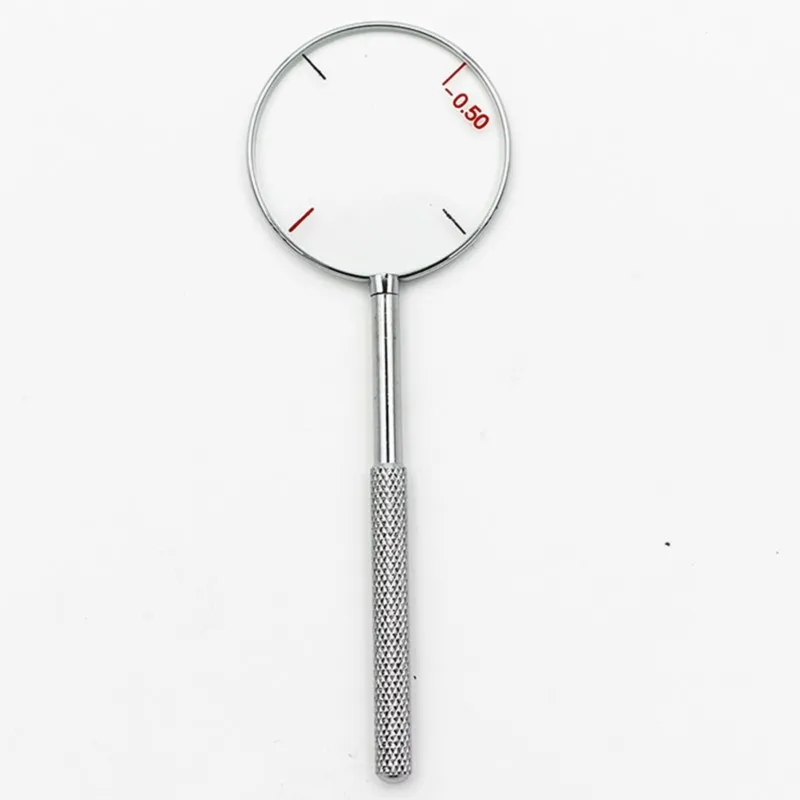 2 Stücke Runde Optische Kreuzzylinder Linse Werkzeug Optische Instrumente Dioptrien 0,25/0,5