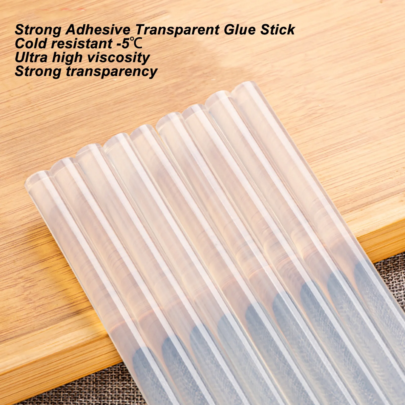 180Pcs Hot Glue Stick EVA Resin White Transparent Strong Adhesion Hot Melt Glue Sticks for Handcrafts Repairs Hot Glue Stick