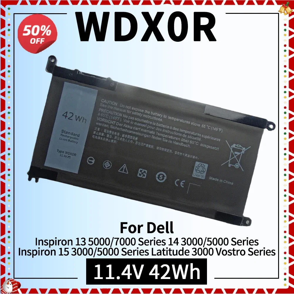 

WDX0R Laptop Battery for Dell Inspiron 15 5565 5568 5570 5578 7560 7569/13 5368 5378 5379 7368 7378 14-7460 17-5770 7569 7579