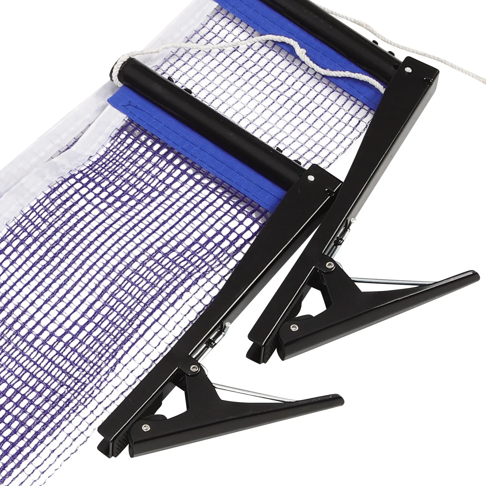 

Набор из 1 комплекта износостойкой нейлоновой сетки для настольного тенниса с подставкой, портативная складная конструкция для использования в помещении и на улице, компактная спортивная сетка