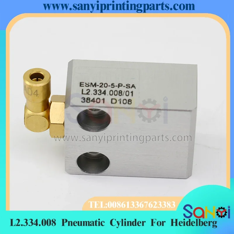 

1 Piece L2.334.008 Heidelberg Pneumatic Cylinder CD74 XL75 For Printing Machine