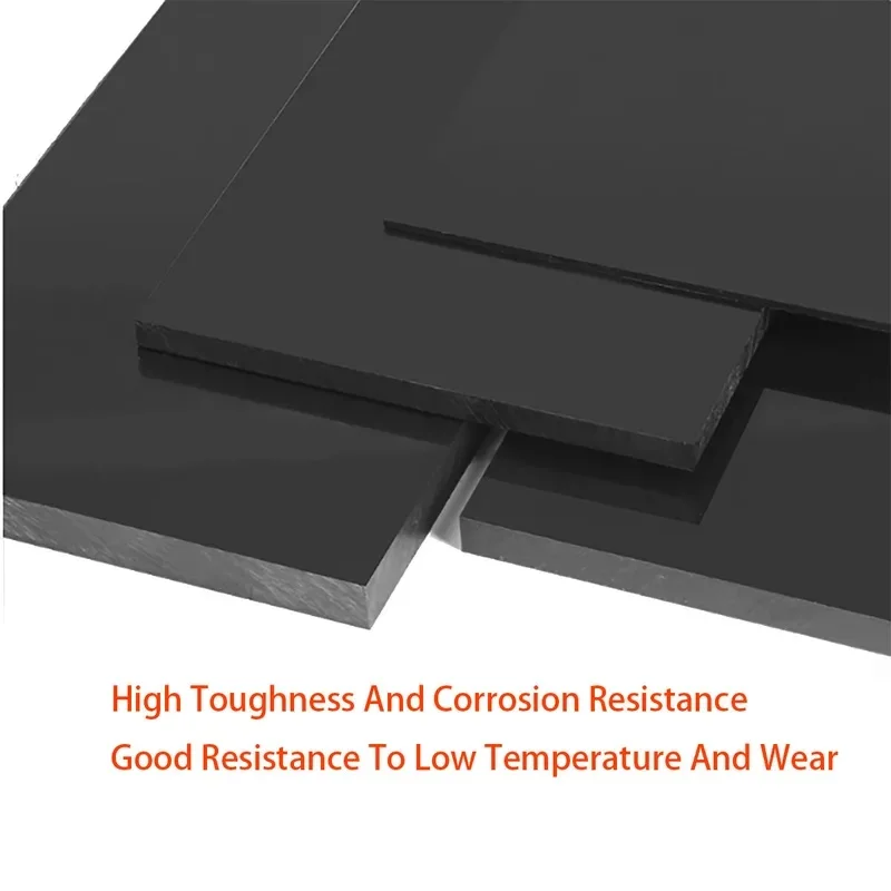 Black PP Engineering Plastic Board Square Polypropylene Sheet Panel