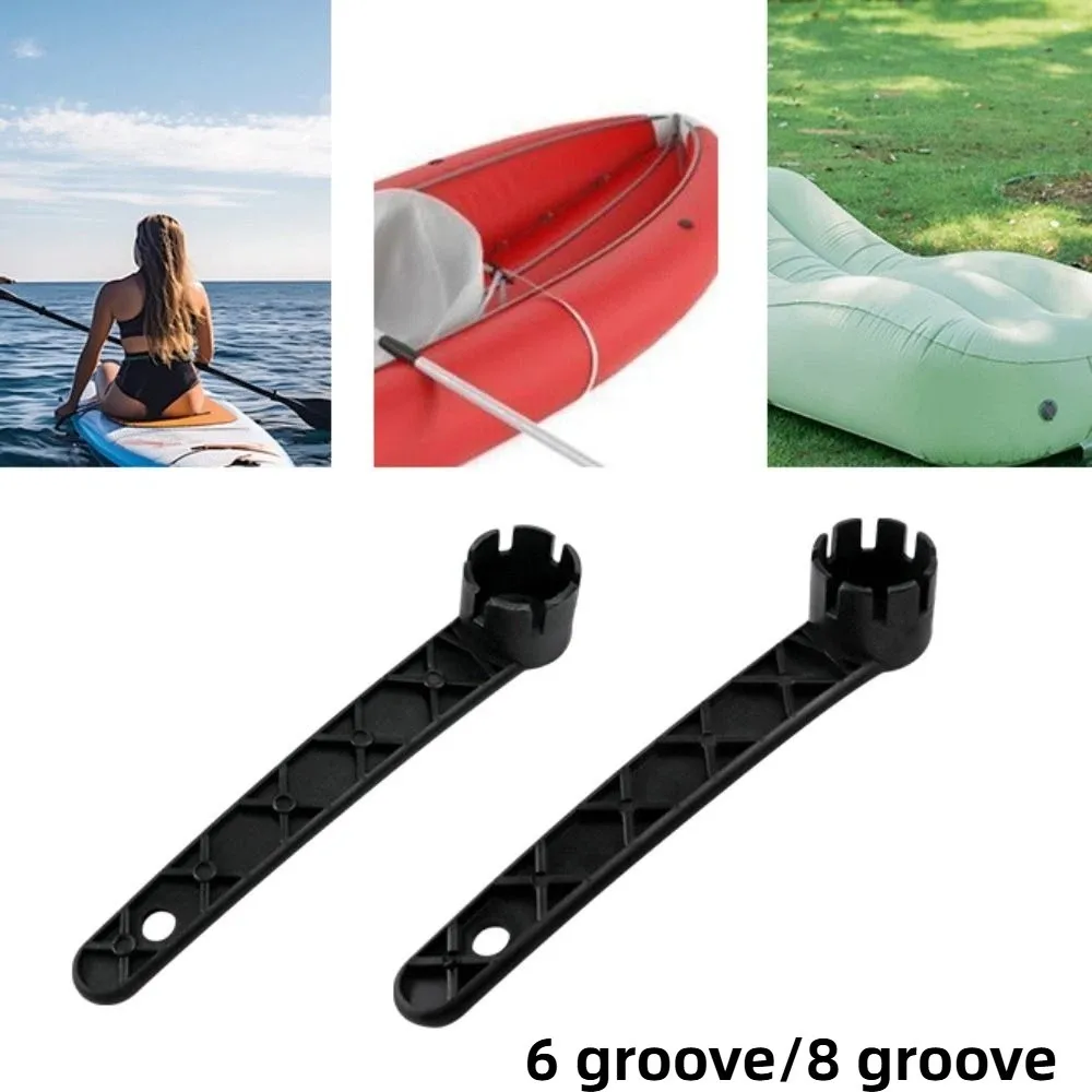 6/8 Groove Air Valve Wrench Tightening Plastic Air Valve Repair Tool Black Leakproof Valve Remover Paddleboard Repair