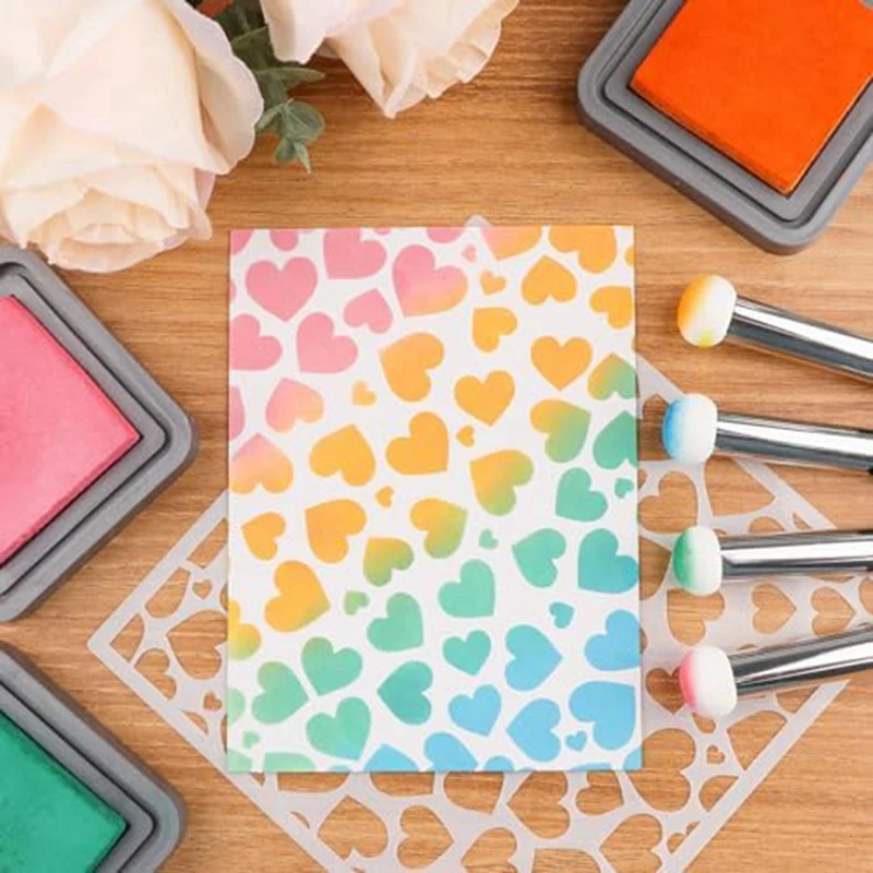 8 Pcs/Pack Sponge Applicators, Mini Paper Pouncers For Card Making,Blending Card Making Crafting Tools, For Inking Needs Durable