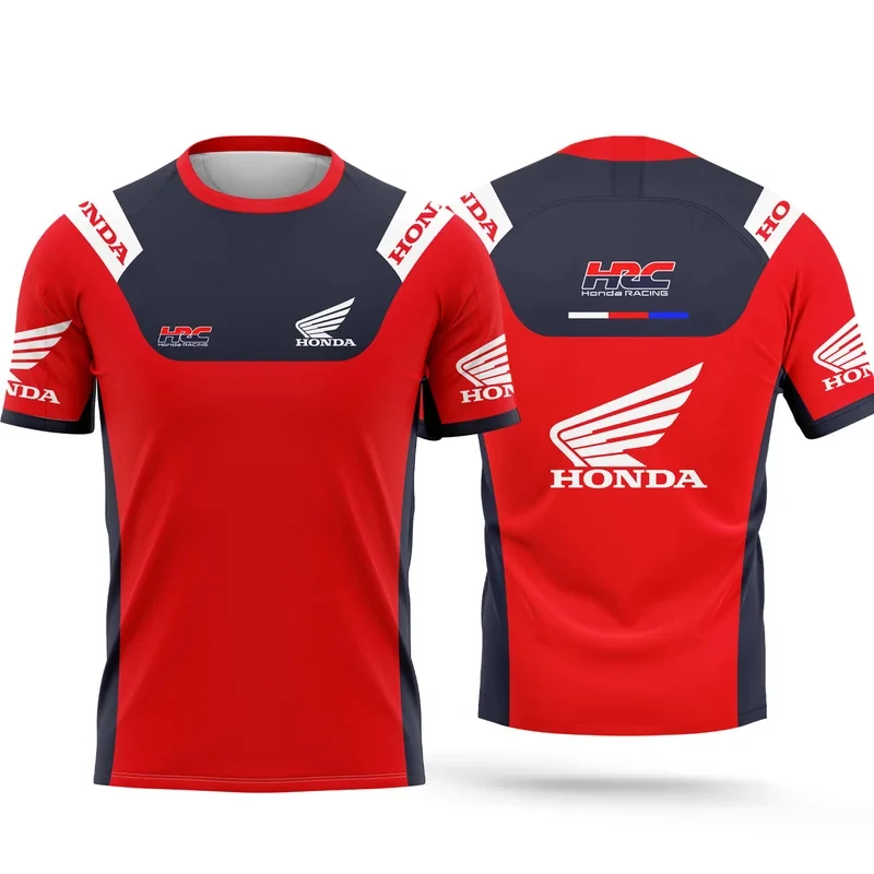 Honda 26 Men's Summer Racing T-Shirt Street Casual Top Outdoor Cycling Sports Quick-Dry Breathable T-Shirt