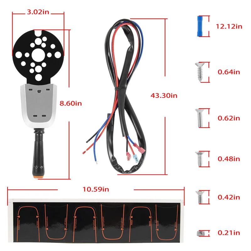 Bezel Control Switch PT1000-1P, PT1000-2P,Outboard Blinker Trim Control System Single Function - Fit for Seastar Hydraulic