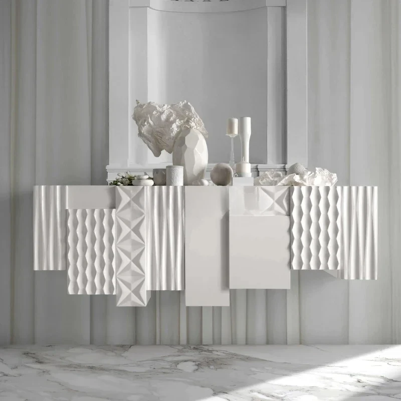

Italian light luxury dining side cabinet high sense Nordic decorative cabinet living room locker