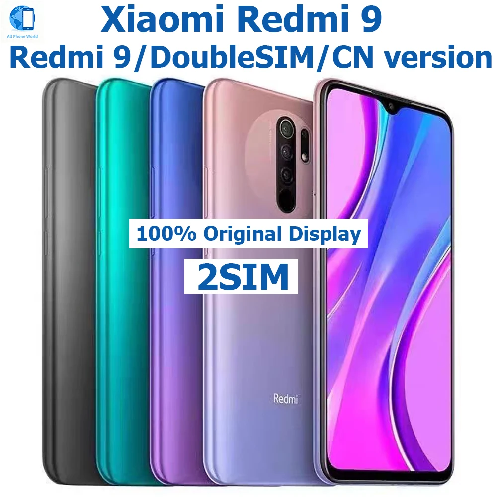 Xiaomi Redmi 9 Smart Android Phone 6.53 Inches 2340 * 1080 Redmi Smart Phone 13MP Quad Camera 5020mAh Fingerprint OriginalUnlock