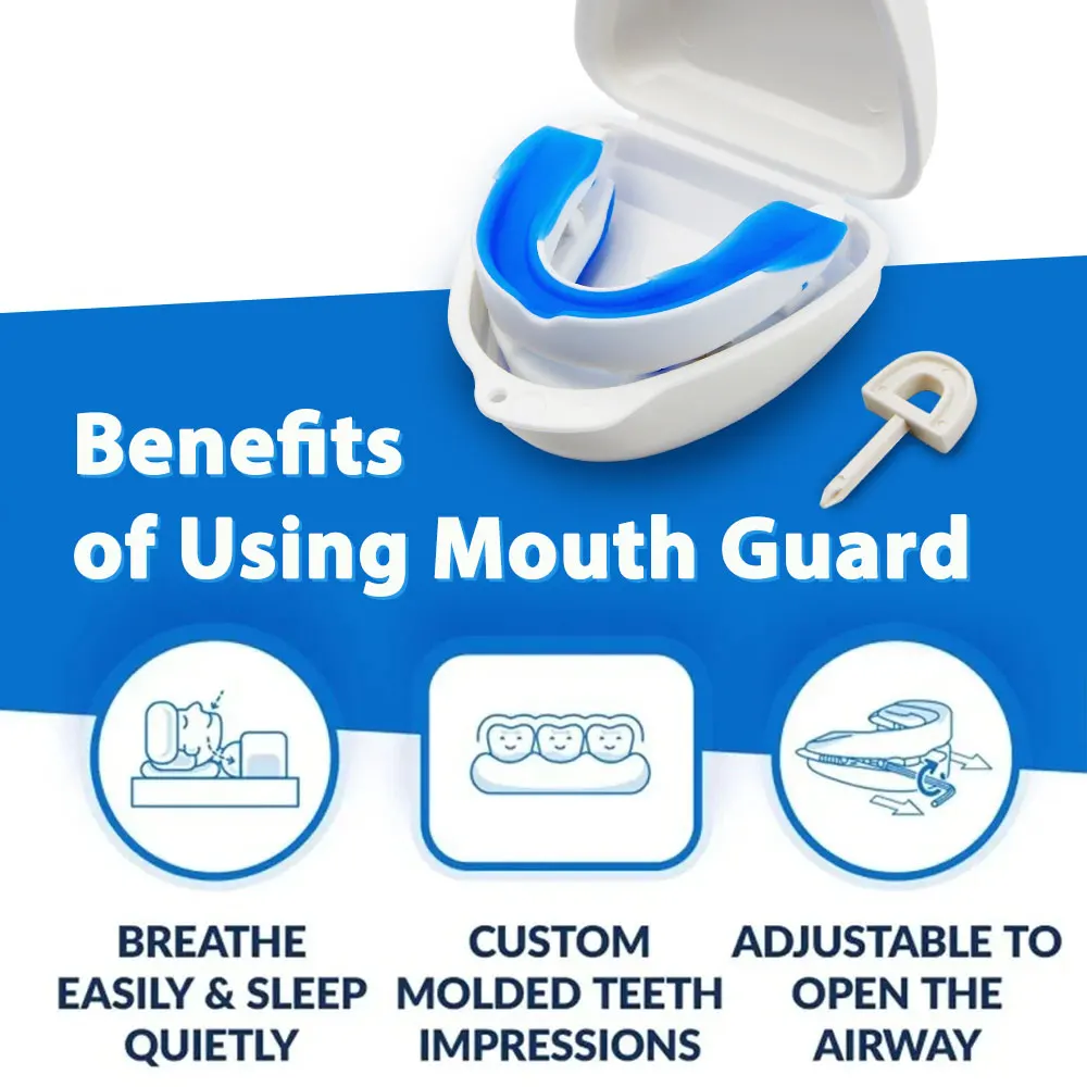 Adjustable Anti Snoring Mouth Guard Braces Sleeping Anti-Snoring Devices Bruxism Snoring Stopper Improve Sleep Snore Mouthpiece