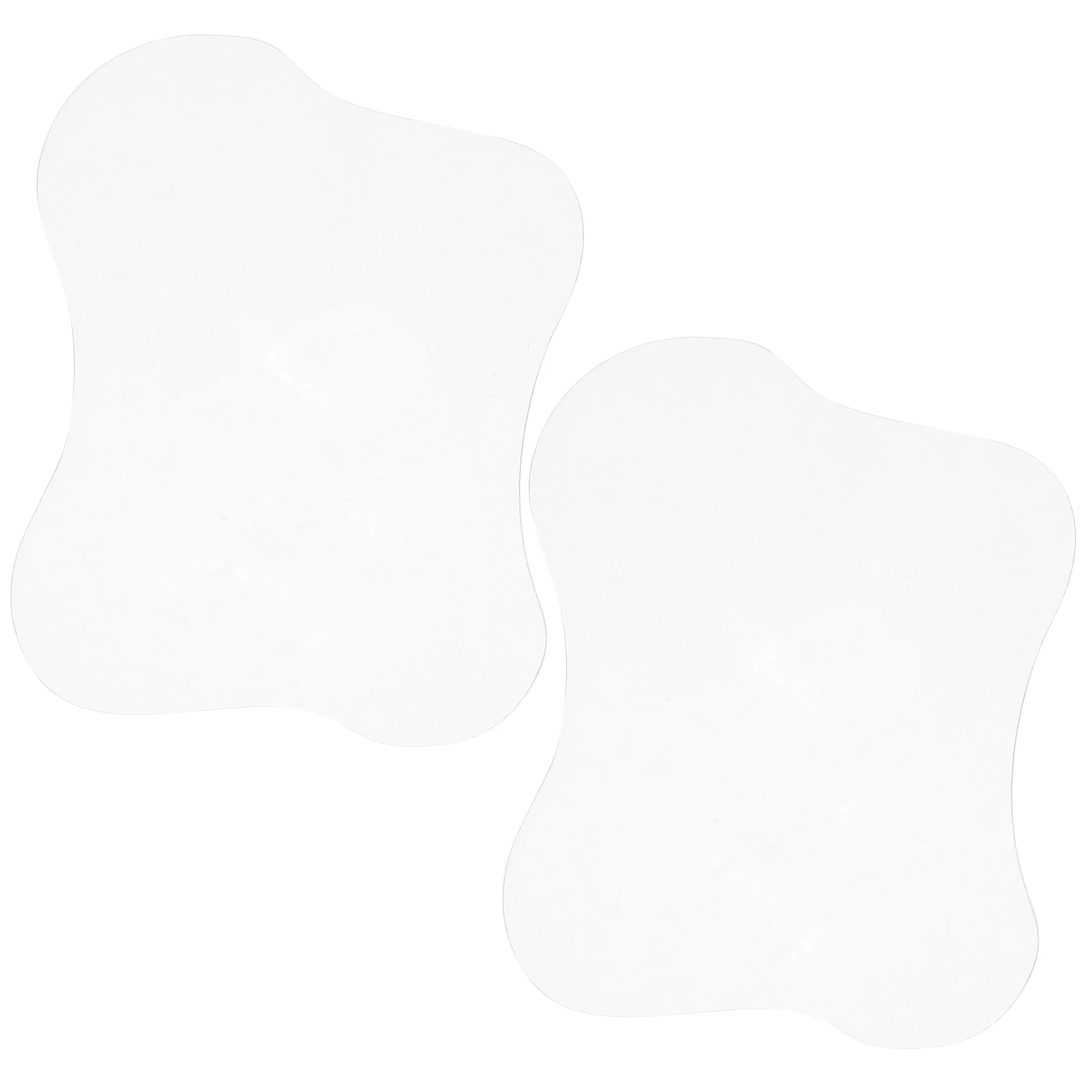 

2pcs Irregular Acrylic Coasters Desk Cup Aesthetic Table Office Drink Waterproof Heat Resistant Pad Bowl Mat Decor Kitchen