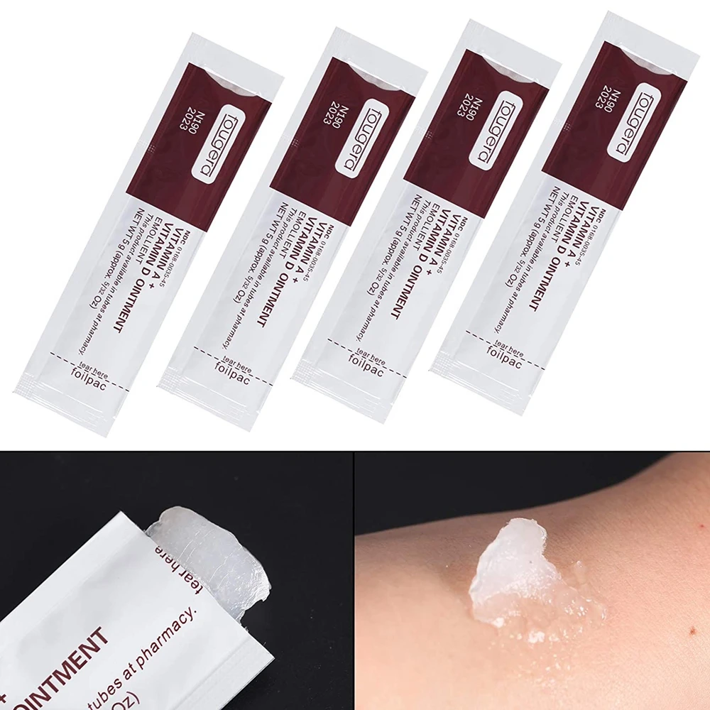 50 Packs Tattoo Reparatur Gel Microblading Nachsorge Salbe Vitamin A & D für Tattoo Make-Up Healing