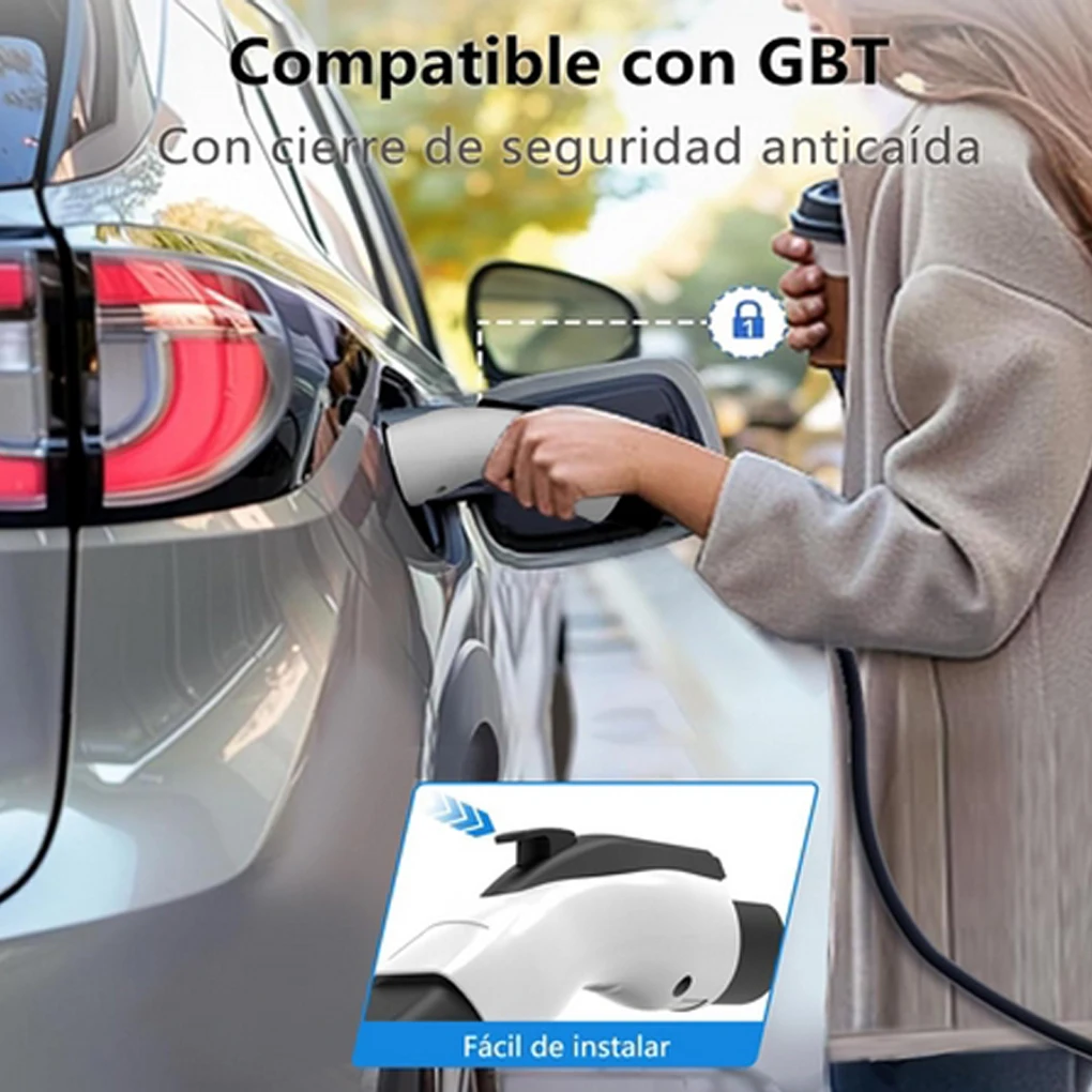 

EV Charger Efficient Charging Gun Head Compatible with most Electric Car Models 16A/32A single-phase/three-phase EU/US Plug