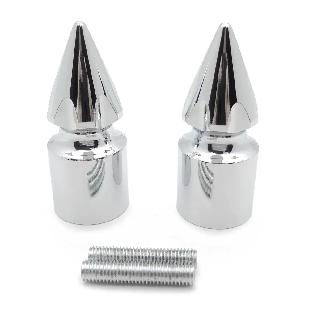 Motorcycle accessories Ultimate Chrome Spike Bar Ends for Kawasaki Ninja 250 500 600 ZX7 ZX9 ZX10 Z100