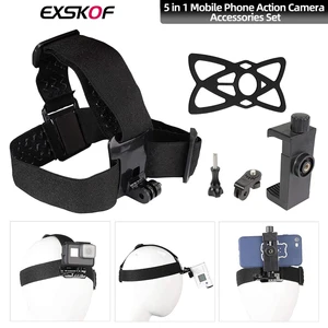 First Person Head -montiertes Telefon Support, 5 -in -1 Live -Videounterstützung, Kopfstreifen -Mount -Kit für GoPro Hero 13 12 DJI für iPhone Samsung 8 Hauptverkaufsunterstützung Gopro Head - №8