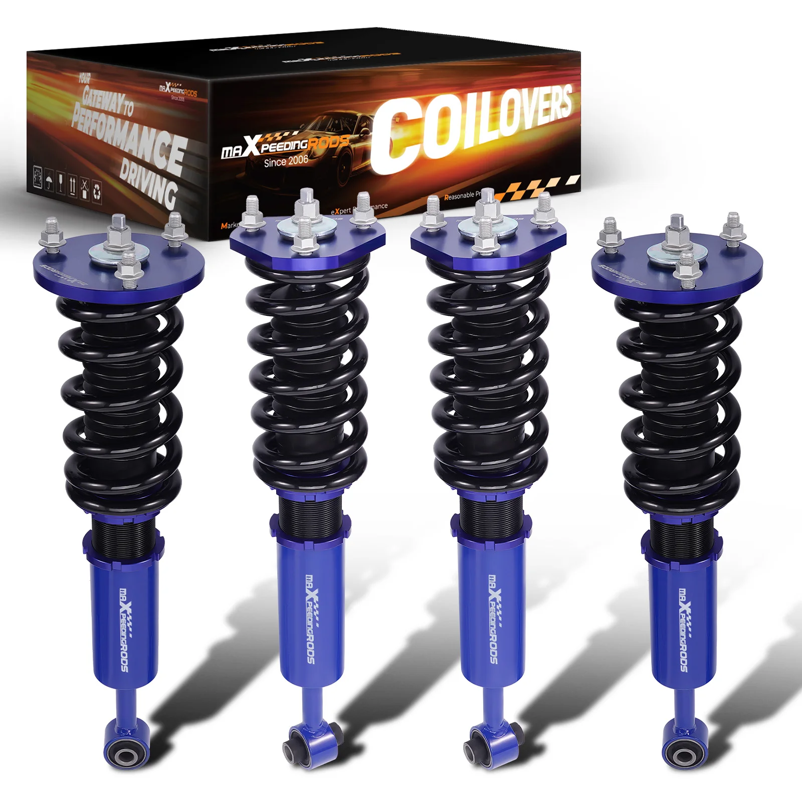 Coilovers Suspension Kit for Lexus GS350 07-11 IS250 IS350 06-13 RWD Adj. Height Racing  Coil Struts Shocks