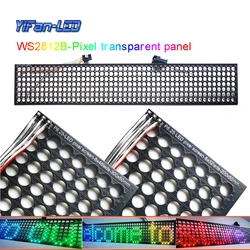 P5 P10 P6.25 pitch RGB WS2812B  addressable digital transparent panel light LED 8x32 8x48 pixel module matrix screen DC5V