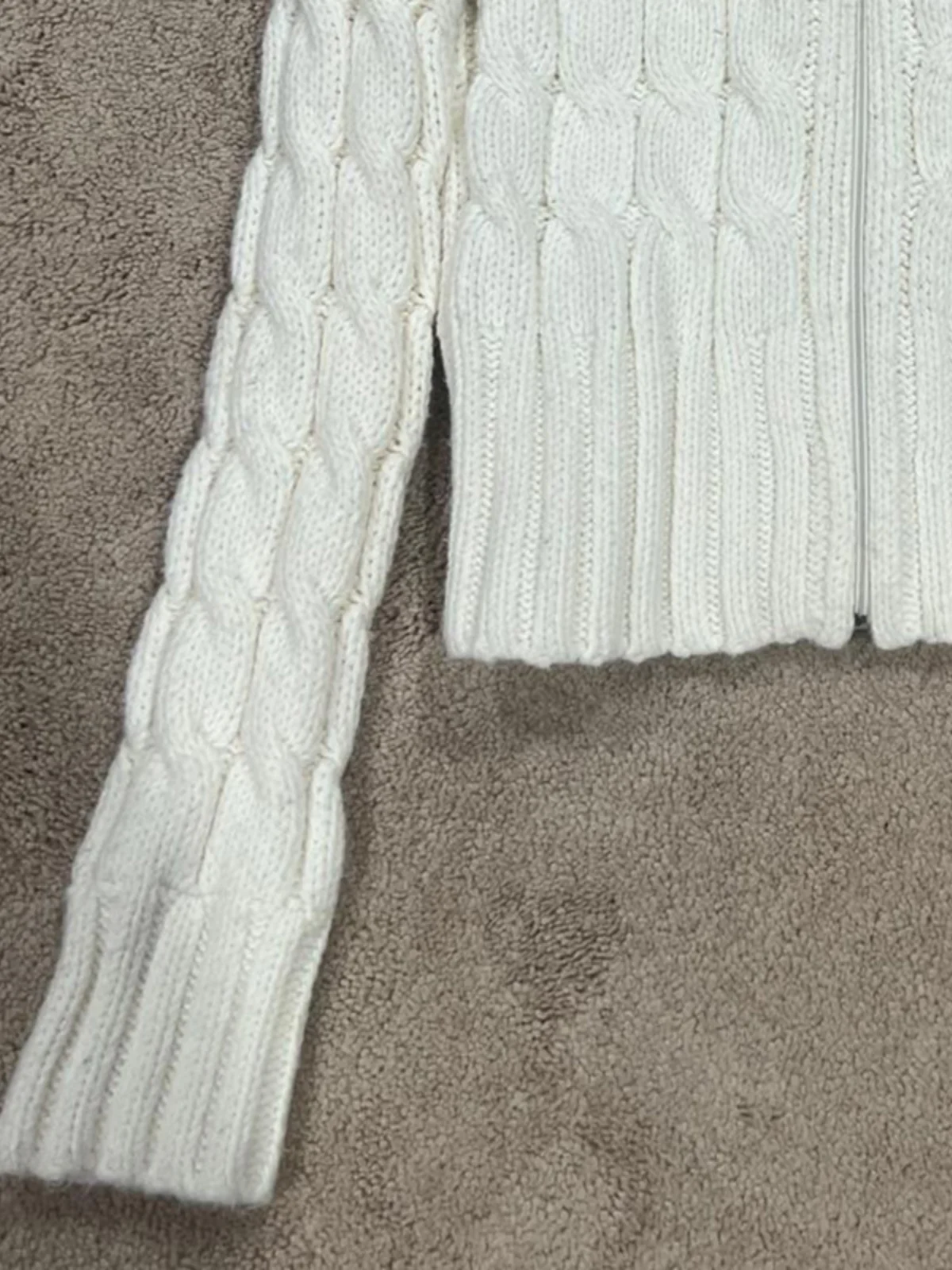 

BaoYao Girl, оригинальный белый воротник, вязаный открытый кардиган, джет, женский осенне-зимний мягкий уютный свитер, корейский Sle Regula...