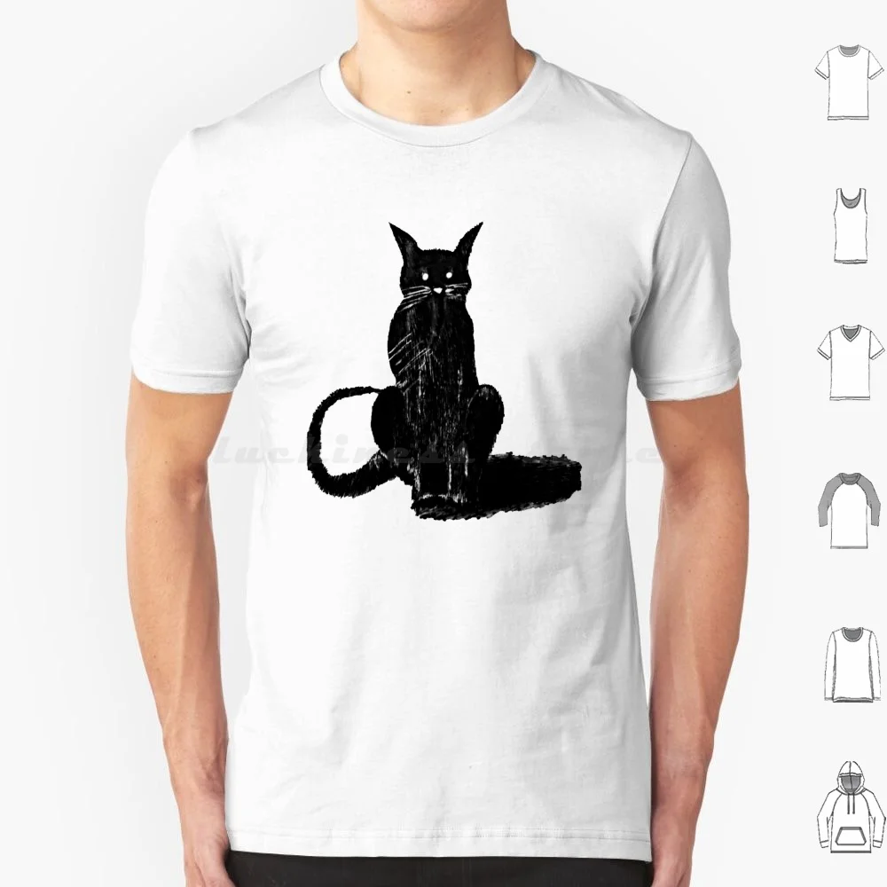 Dark Cat Lover T Shirt 6xl Cotton Cool Tee Dark Cat Lover Dark Cat Black Cat Glass Animals Black Animals Dark Animals Legendary