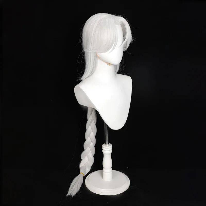 Wig Cosplay Anime To Be Hero X Queen Kepang Panjang Putih Karnaval Pesta Halloween untuk Wanita Anak Perempuan Permainan Peran Hadiah Alat Peraga Cosplay
