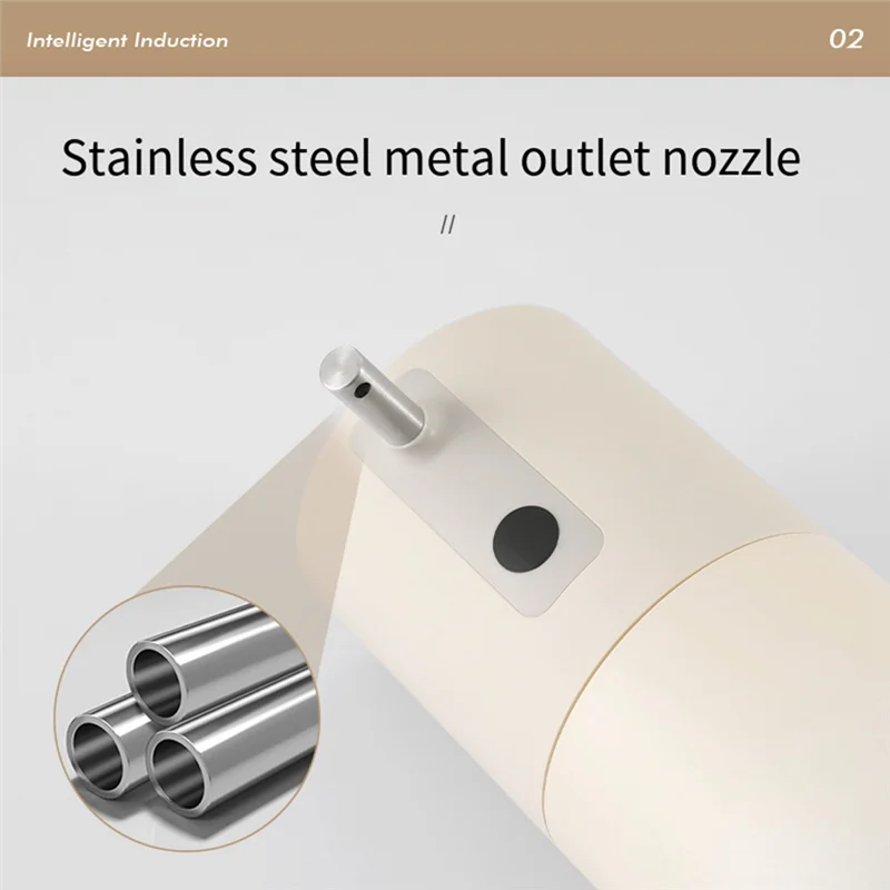 【مشعبية】موزع صابون رغوي أوتوماتيكي قابل لإعادة الشحن وموزع صابون رغوي غير متصل مناسب للحمام والمطبخ #6