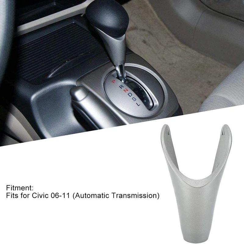 Cubierta de cabezal de engranaje de coche, transmisión automática, perilla de cambio embellecedora de bola de mano para Honda Civic 2006-2011 54131-SNA-A81