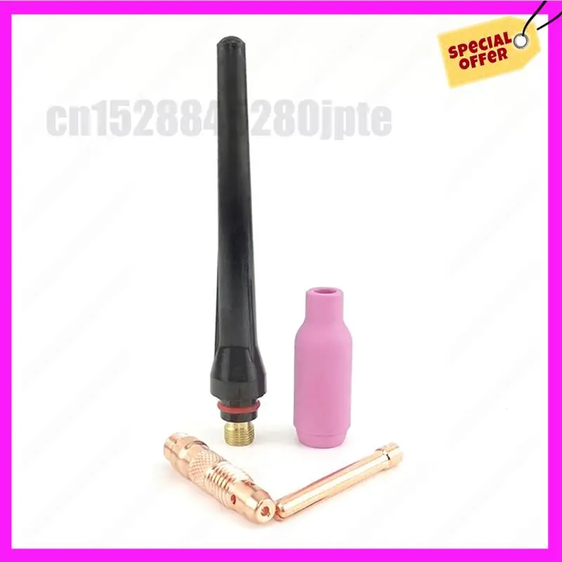 

-ABUB 12Pcs For WP26 WP17 WP18 Argon TIG Welding Torch Consumables Electrodes Collet Tip Alumina Nozzle Cup Cap