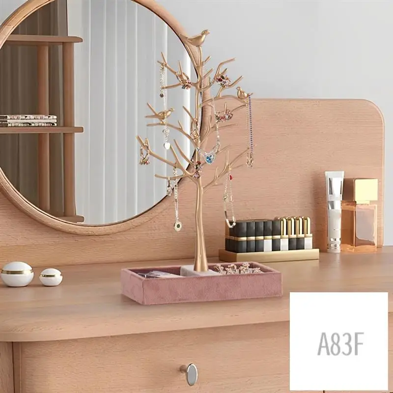 

Birds And Nature Necklace Jewelry Rack Light Luxury Velvet Ring Jewelry Rack Necklace Display Rack For Jewelry Storage Durable