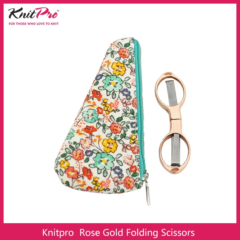 KnitPro Rose Gold Folding Scissors