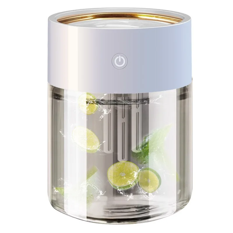 

2L Air Humidifier For Home USB Large Capacity 3 Nozzle Heavy Fog Air Purifier With LED Lamp Ultrasonic