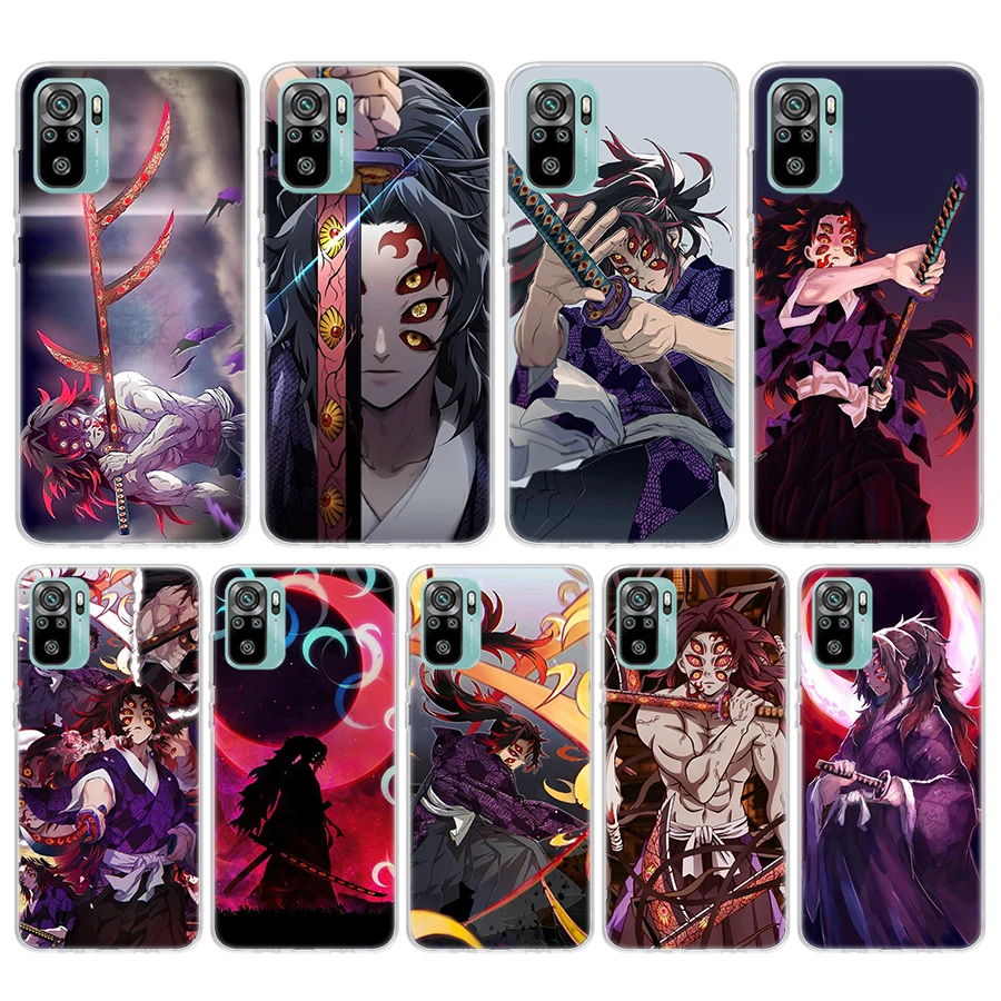 Demon Slayer Kokushibo Soft Phone Case For Xiaomi Redmi 10 10A 10C 9 9A 9C 9T 12 12C 8 8A 7 7A 6 6A S2 K20 K40 Pro 10X K30 Coque