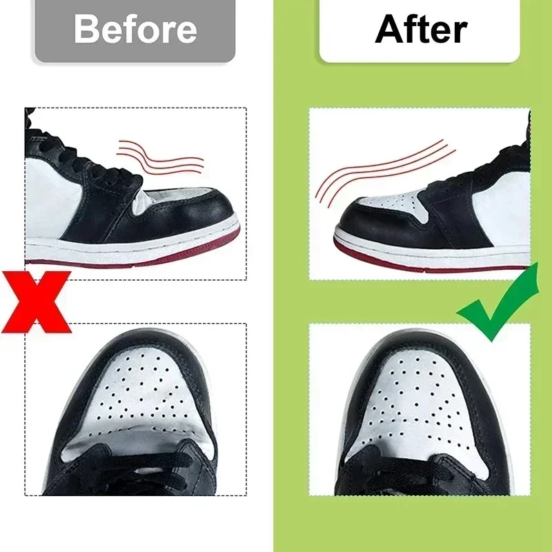 2Pcs Anti Crease Shoe Head Protector for Casual Sneaker Anti Wrinkle Shoe Toe Caps Support Stretcher Expander Shoes Protection