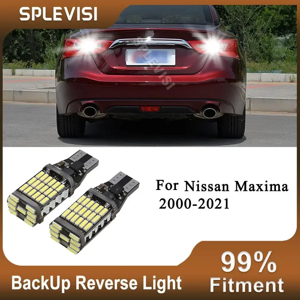 

2x 921 912 T15 CANBUS ED Back Up Reverse Lights 12v For Nissan Maxima 2000-2021 2020 2019 2018 2017 2016 2015 2014