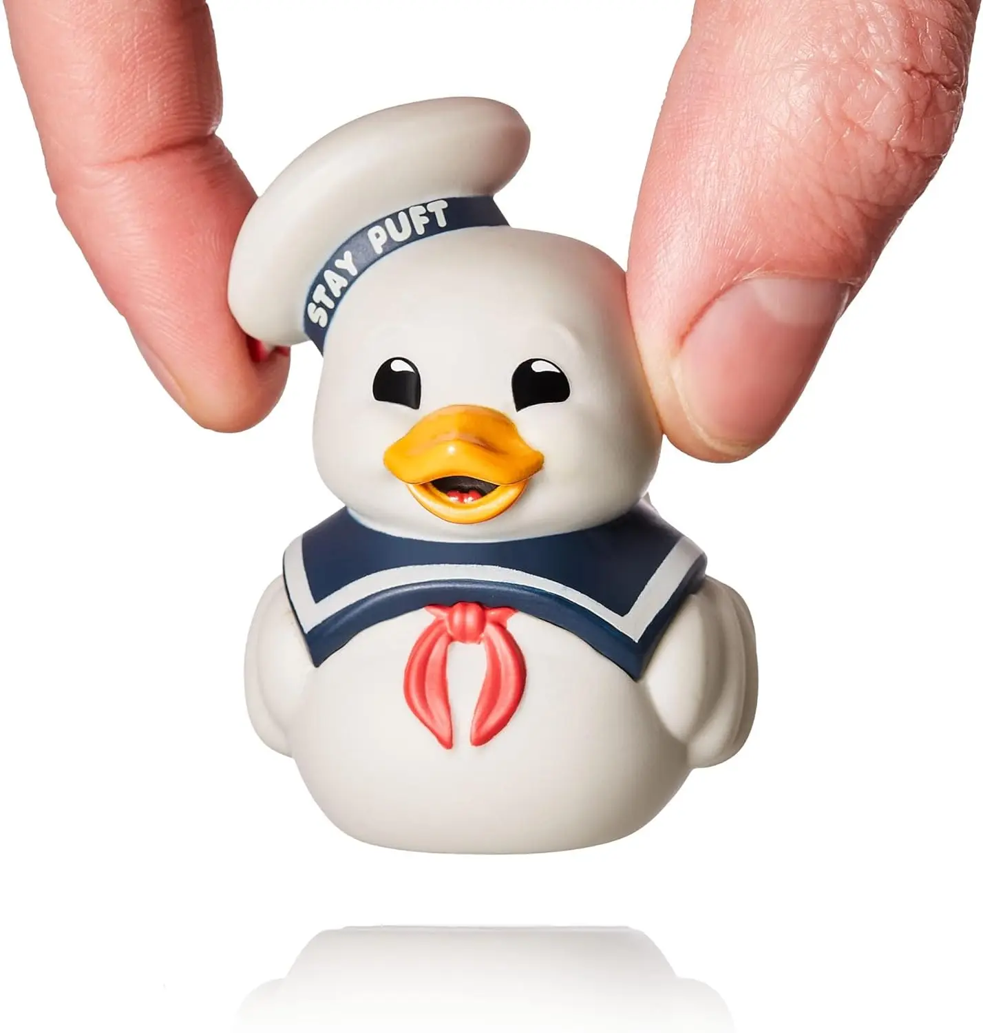 Mini Ghostbusters - Stay Puft Cosplay Gummi-Ente Vinylfigur, Zuckerwatte-Ente Statue - Niedliche Cartoon-Stil Sammlerfigur